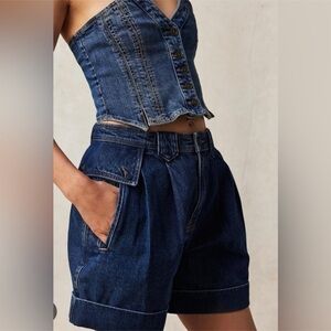 Free People Top Secret High Rise Trouser Short Size 25 Women